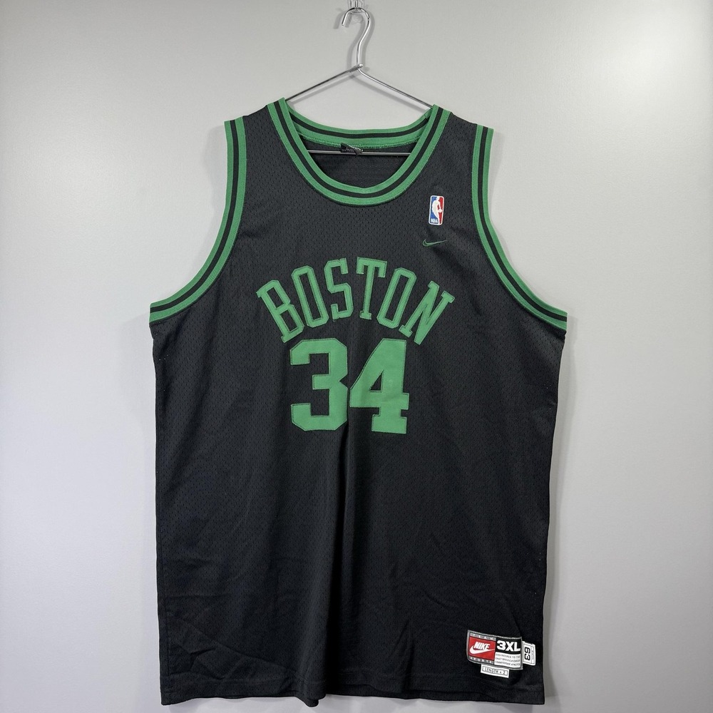 Boston Celtics Jersey Mens 3XL Black NBA Basketball Paul Pierce 34 Nike Mesh